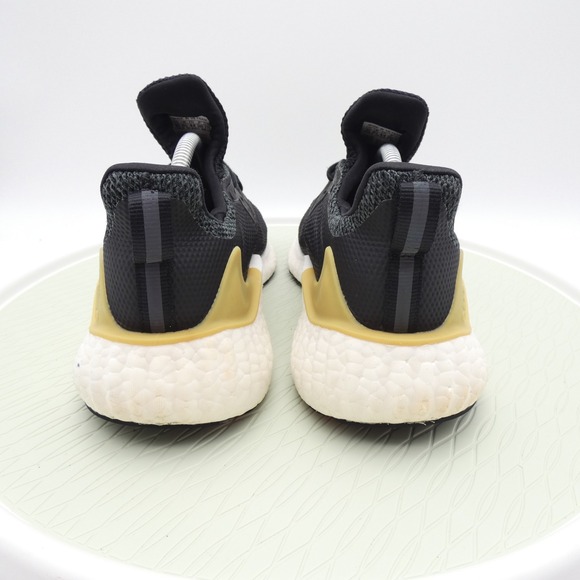 Adidas AlphaBoost U EG6083 Mens US 10 Running Shoes Black Gold Metallic Sneakers - Picture 4 of 10